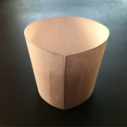 tapered container label example