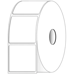 4" x 4" Square Direct Thermal Roll Labels – Case of 4