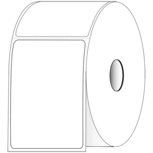 4" x 6" Rectangle Direct Thermal Roll Labels – Case of 4
