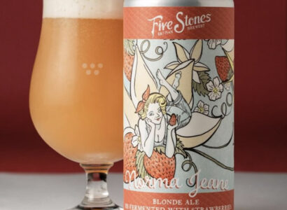 custom beer label for five stones brewery