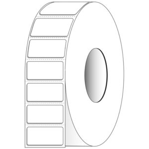 2" x 1" Rectangle Direct Thermal Roll Labels – Case of 8