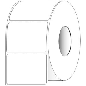 4" x 3" Rectangle Direct Thermal Roll Labels – Case of 4