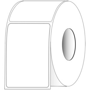 4" x 6" Rectangle Direct Thermal Roll Labels – Case of 4