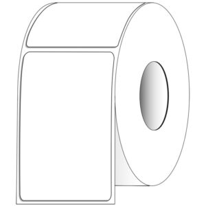 4" x 6.5" Rectangle Direct Thermal Roll Labels – Case of 4