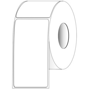 4" x 8" Rectangle Direct Thermal Roll Labels – Case of 4