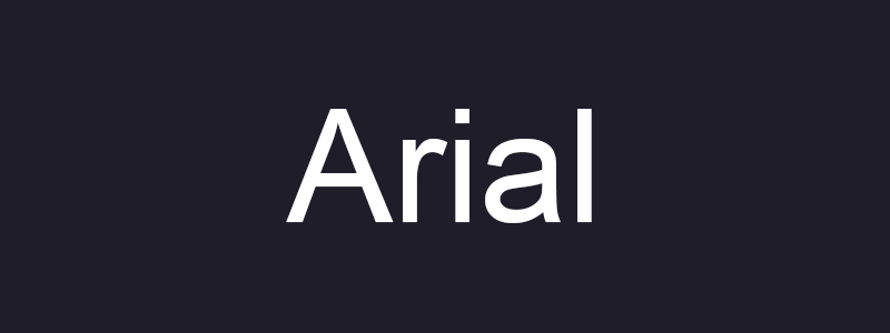 Arial font for custom product labels