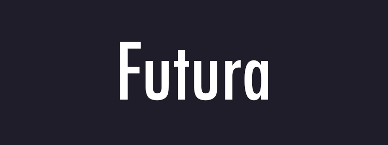 Futura font for custom product labels