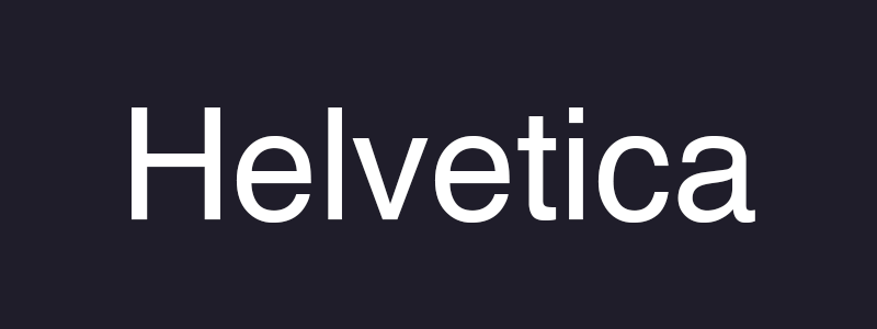Helvetica font for custom product labels