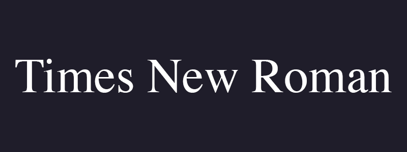 Times New Roman font for custom product labels