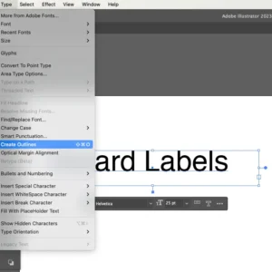 How to Outline Fonts for Perfect Label Printing