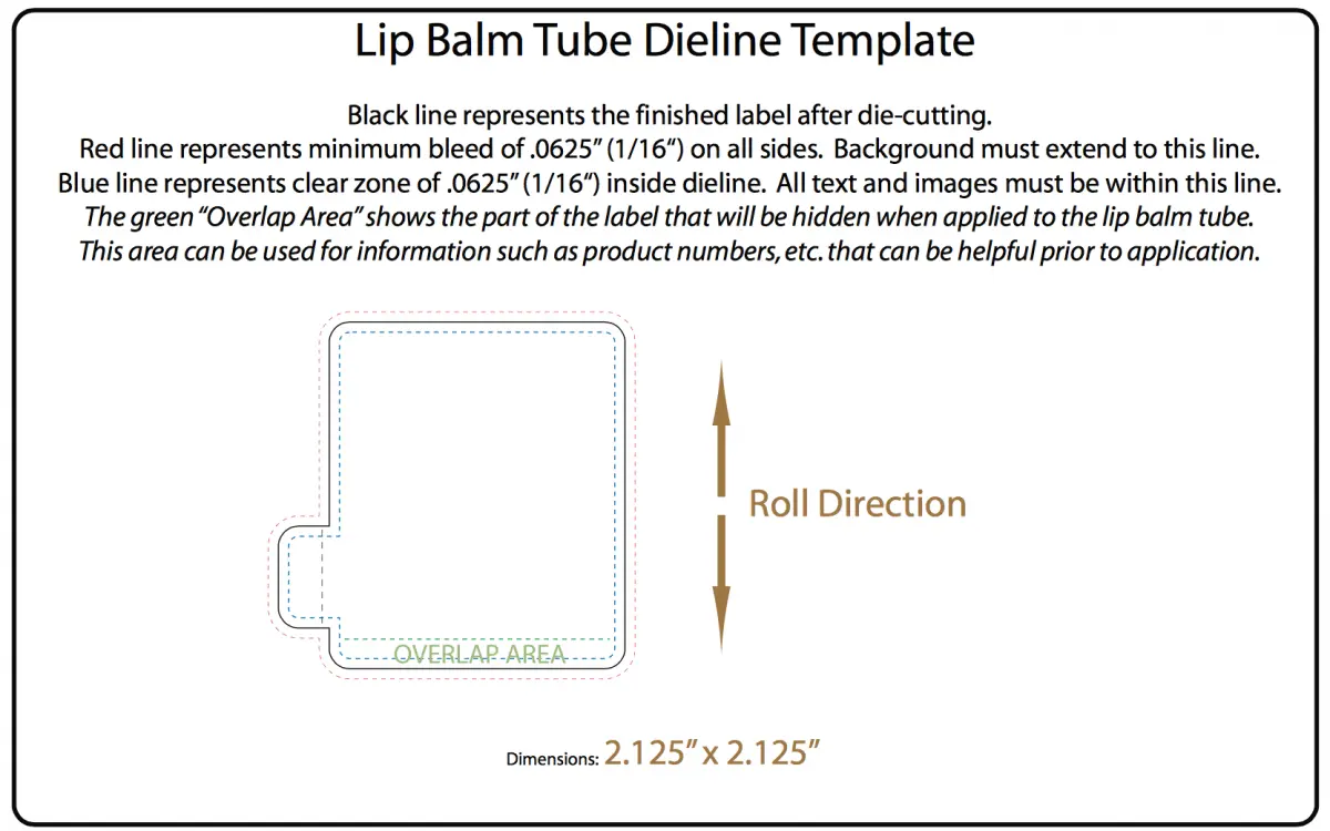 lip balm label template