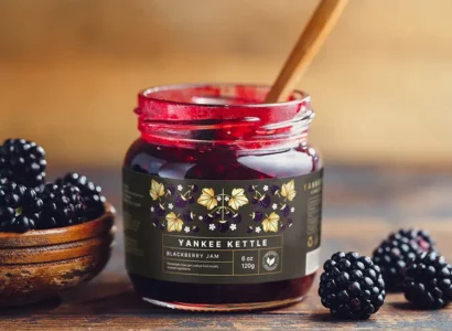 jelly jam jar with custom label