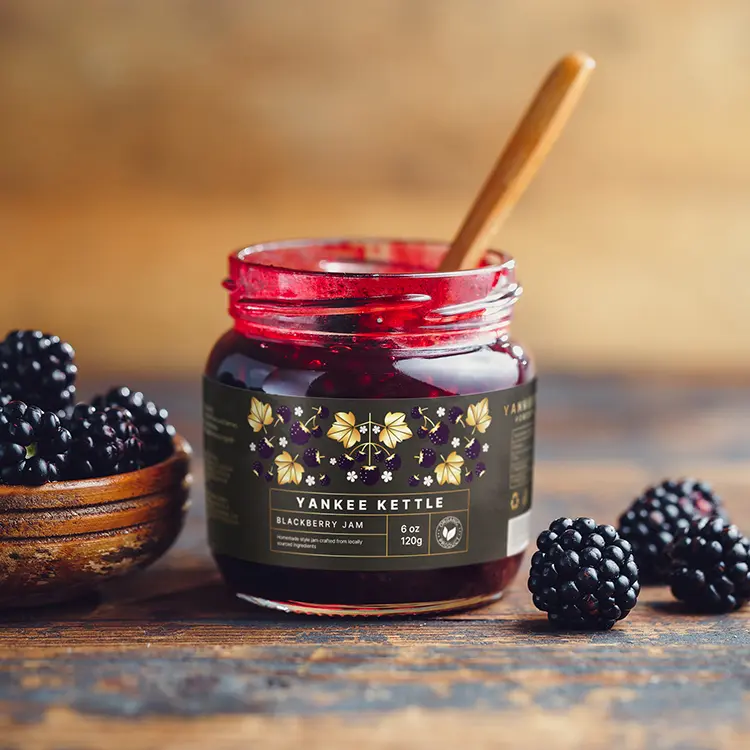jelly jam jar with custom label