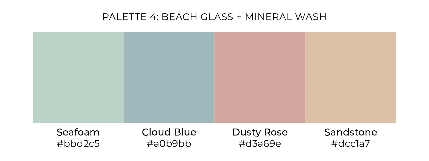 summer graphic design color palette beachglass