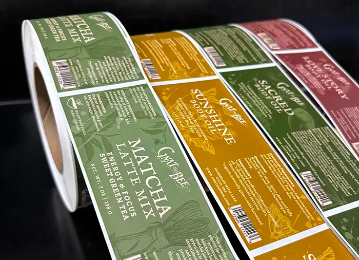 custom roll label versions