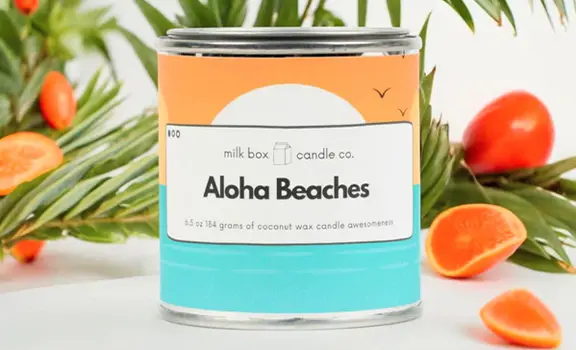 summer custom labels for candles
