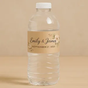 How to Design Personalized Water Bottle Labels for Your Wedding